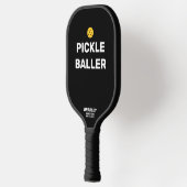 Funny Picklealler Benutzerdefinierter Textname Pickleball Schläger (Links)