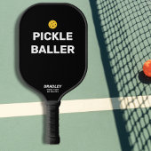 Funny Picklealler Benutzerdefinierter Textname Pickleball Schläger