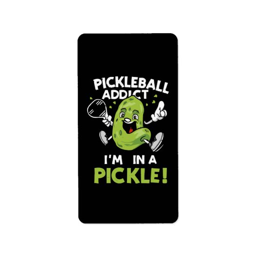Funny-Pickleball Adressaufkleber (Vorne)