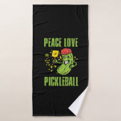 Funny Pickleball Badehandtuch (Badehandtuch)
