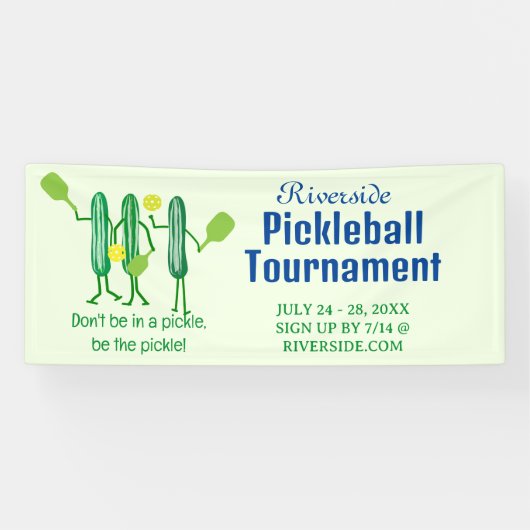Funny Pickleball Banner (Horizontal)