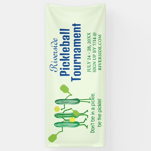 Funny Pickleball Banner (Vertikal)