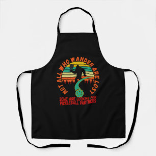 Funny Pickleball Bigfoot Schürze
