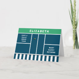 Funny Pickleball Birthday Karte