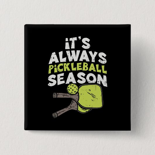 Funny Pickleball Button (Vorderseite)