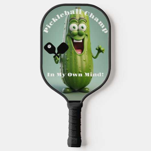 Funny Pickleball Champ Pickleball Paddle (Rückseite)