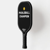 Funny Pickleball Champion Benutzerdefinierter Text Schläger (Links)