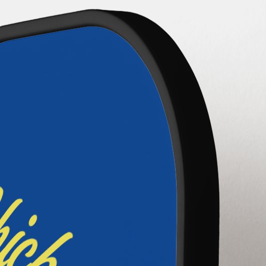 Funny Pickleball Chick Custom mit Name Pickleball Schläger (Linke Seite)