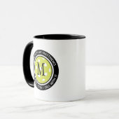 Funny Pickleball Custom Quote Name Initial Black Tasse (Vorderseite Links)