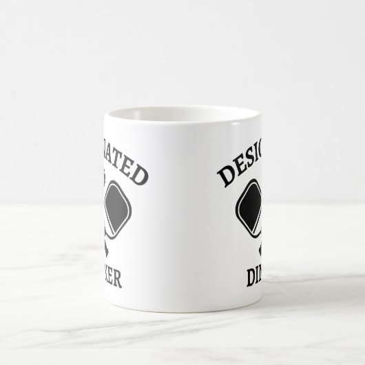 Funny Pickleball Designated Dinker Kaffeetasse (Mittel)