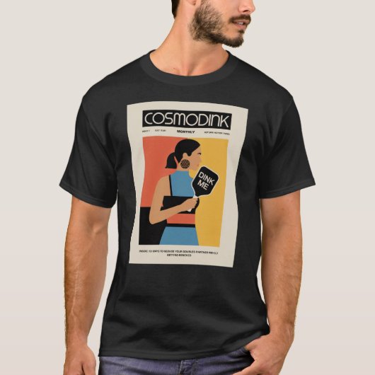 Funny Pickleball Dink Me Hot Spin Poster T-Shirt (Vorderseite)