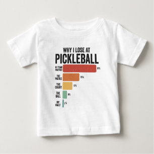 Funny Pickleball Dink Sport Warum ich Pickleball v Baby T-shirt