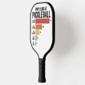 Funny Pickleball Dink Sport Warum ich Pickleball v Schläger (Links)