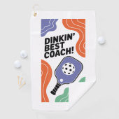 Funny Pickleball Dinkin's Best Coach Sports Golfhandtuch (Insitu)