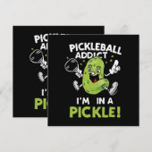 Funny-Pickleball Einladung (Vorne/Hinten)