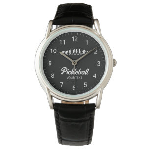 Funny Pickleball Evolution Personalisiert Armbanduhr
