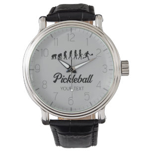 Funny Pickleball Evolution Personalisiert Armbanduhr