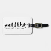 Funny Pickleball Evolution Personalisiert Gepäckanhänger (Vorderseite horizontal)