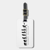 Funny Pickleball Evolution Personalisiert Gepäckanhänger (Vorderseite vertikal)