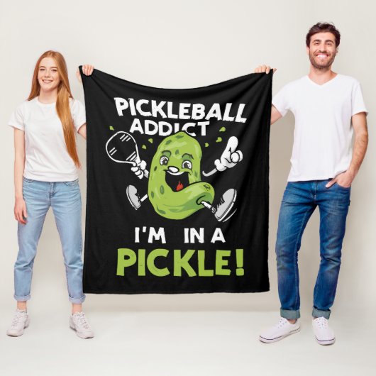 Funny-Pickleball Fleecedecke (Beispiel)