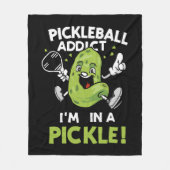 Funny-Pickleball Fleecedecke (Vorderseite)