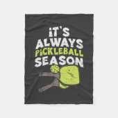 Funny Pickleball Fleecedecke (Vorderseite)