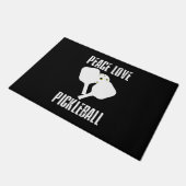 Funny Pickleball Fußmatte (Schrägansicht)