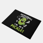 Funny-Pickleball Fußmatte (Schrägansicht)