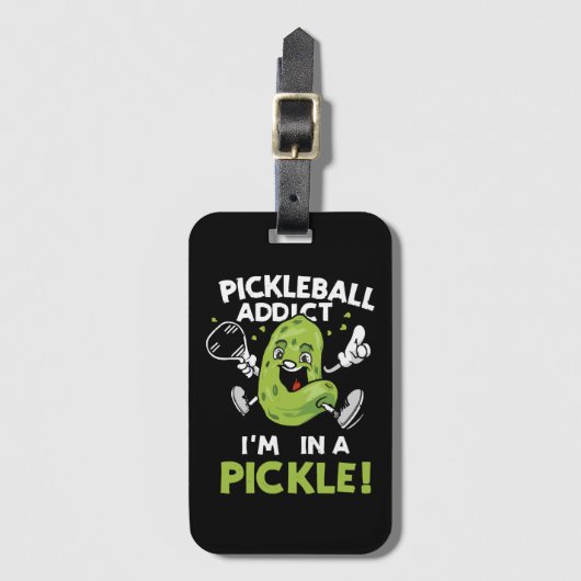 Funny-Pickleball Gepäckanhänger (Vorderseite Vertikal)
