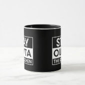 Funny pickleball Geschenk Bleibe außerhalb der Küc Tasse (Zentrum)