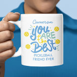 Funny Pickleball-Geschenk, das Beste aller Zeiten, Kaffeetasse<br><div class="desc">Das perfekte Geschenk für Ihre Pickleball-Beliebtheit,  Freunde oder Turnierpartner. Spaß Design Features Typografie,  die lautet: "Sie sind der beste Pickleball Freund je - leicht zu Partner wechseln,  etc. Personalisieren Sie Ihre Daten mit beliebigem Namen und Text. Ein phantastisches Geschenk für jeden Pickleball-Liebhaber.</div>