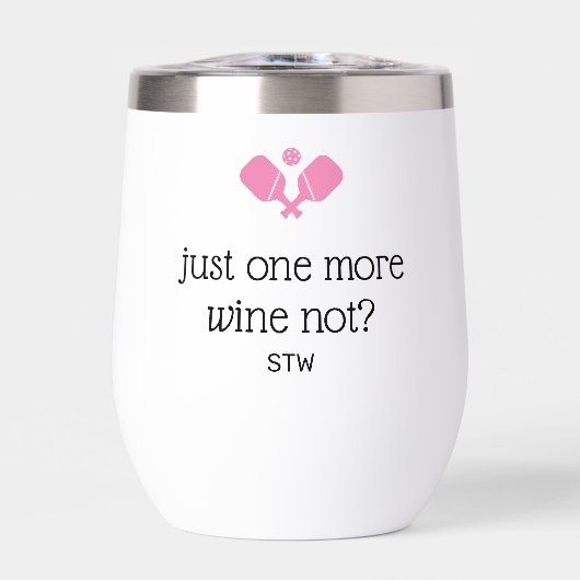 Funny Pickleball Geschenk ein weiteres Spiel, Wein (Vorderseite)