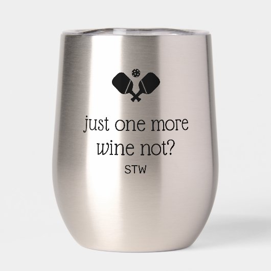 Funny Pickleball Geschenk ein weiteres Spiel, Wein (Rückseite)