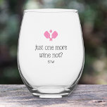 Funny Pickleball Geschenk ein weiteres Spiel, Wein Weinglas Ohne Stiel<br><div class="desc">Noch ein Spiel oder ein Glas Wein? Ein wunderschönes Weinglas mit gekreuzten Paddeln und Text, der lautet - nur noch ein Wein, nicht. Fügen Sie auch Ihr Monogramm oder Ihren Namen hinzu. Ändern Sie einfach den Text und die Farbe der Paddeln. Ein perfektes Geschenk für Freunde, Turnierpartner, Coach oder alle,...</div>