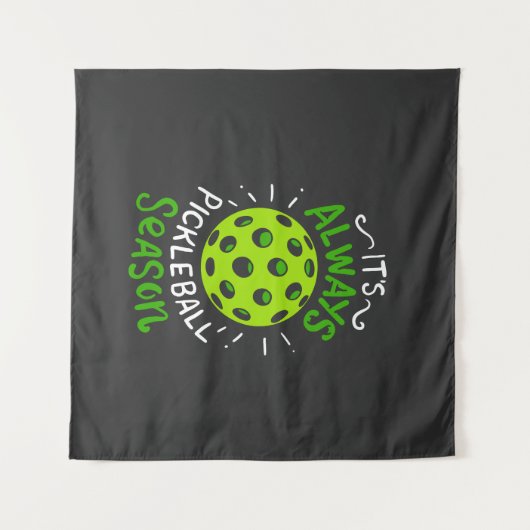 Funny Pickleball Geschenke Wandteppich (Vorderseite (Horizontal))