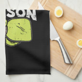 Funny Pickleball Geschirrtuch (Viertel Falte)