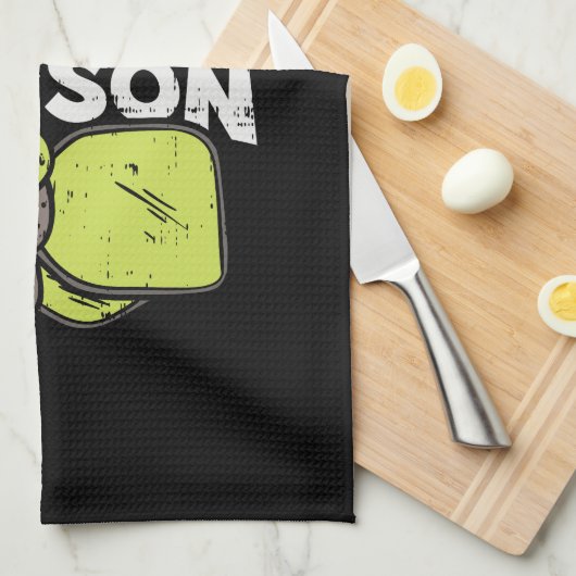 Funny Pickleball Geschirrtuch (Viertel Falte)