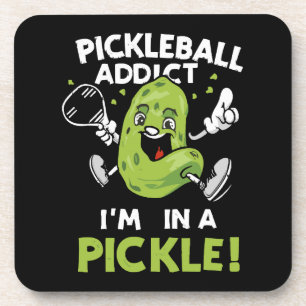 Funny-Pickleball Getränkeuntersetzer