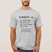 Funny Pickleball Goals T-Shirt (Vorderseite)