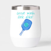 Funny Pickleball Great Minds Dink Alike Spaß (Rückseite)