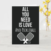 Funny Pickleball Grußkarte für Spieler oder Lover Karte (Gelbe Blume)