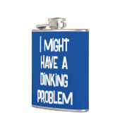 Funny Pickleball, ich könnte ein Diner-Problem hab Flachmann (Links)