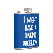 Funny Pickleball, ich könnte ein Diner-Problem hab Flachmann (Rechts)