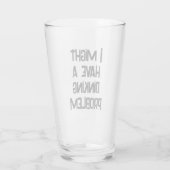 Funny Pickleball, ich könnte ein Diner-Problem hab Glas (Rückseite)