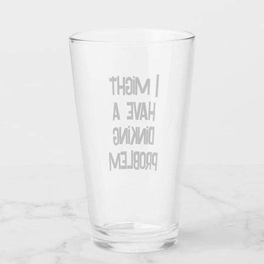 Funny Pickleball, ich könnte ein Diner-Problem hab Glas (Rückseite)