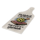 Funny Pickleball In The Kitchen Garnish Schneidebrett (Ecke)