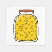 Funny Pickleball Jar Serviette (Vorderseite)