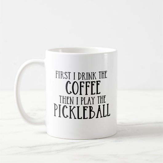 Funny Pickleball Kaffeetasse (Links)