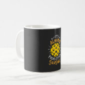 Funny Pickleball Kaffeetasse (Vorderseite Links)