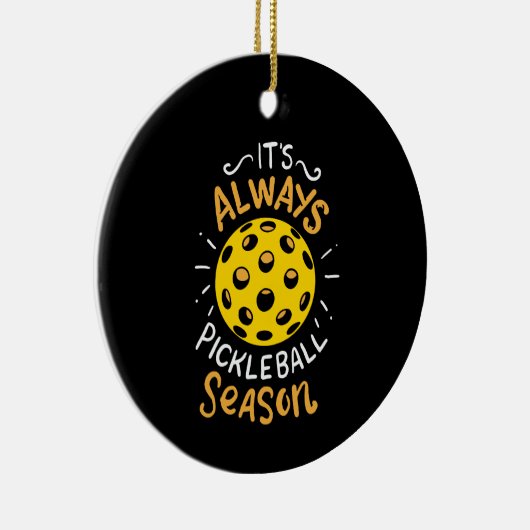 Funny Pickleball Keramik Ornament (Rechts)